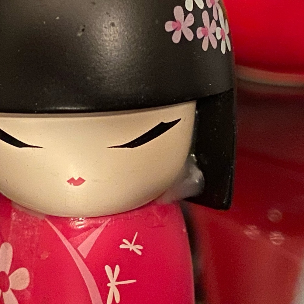 Japanese wooden dolls